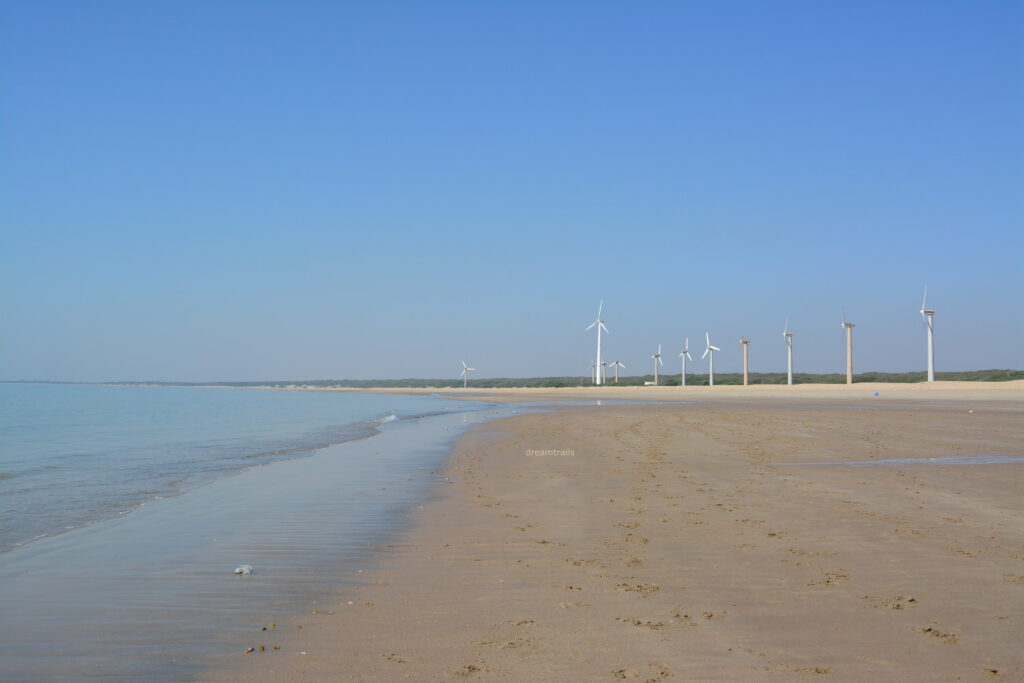 Windmills near Mandvi Beach Gujarat
